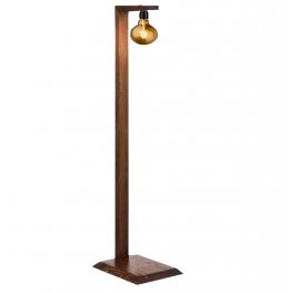 Lampadar din lemn modern, Poe Homs, 165 cm, nuc