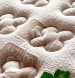 Baza de pat cu tablie si saltea Organic Cotton 90×200 cm