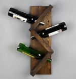 Resigilat:Stand sticle vin din lemn, Homs Bar, Natur, 30 x 15 x 10 cm