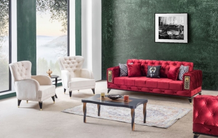 3 stiluri decorative cu un set canapea si fotolii Homs